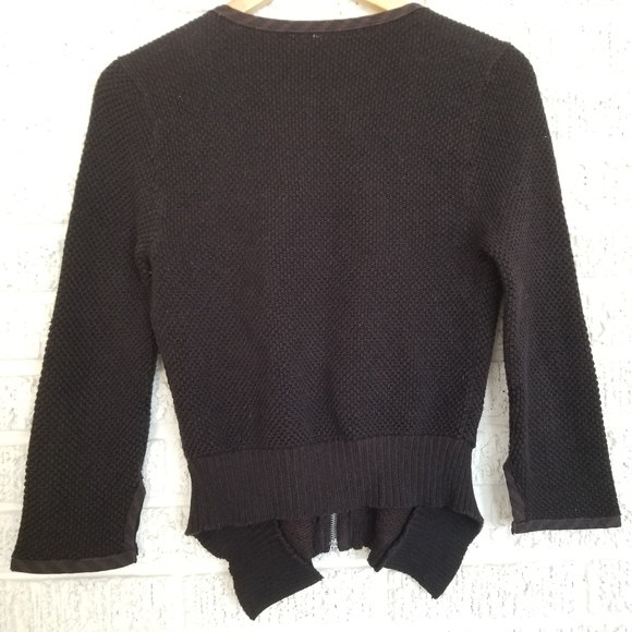 Free People Half Zipped Beaded Cropped Cardigan - Picture 2 of 6